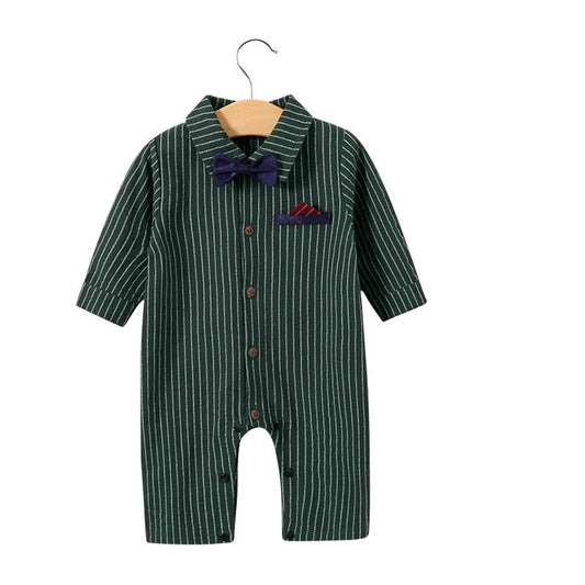 Childrens jumpsuit, babys one year old romper, long sleeved newborn hundred day gentlemanly suit, childrens clothin
