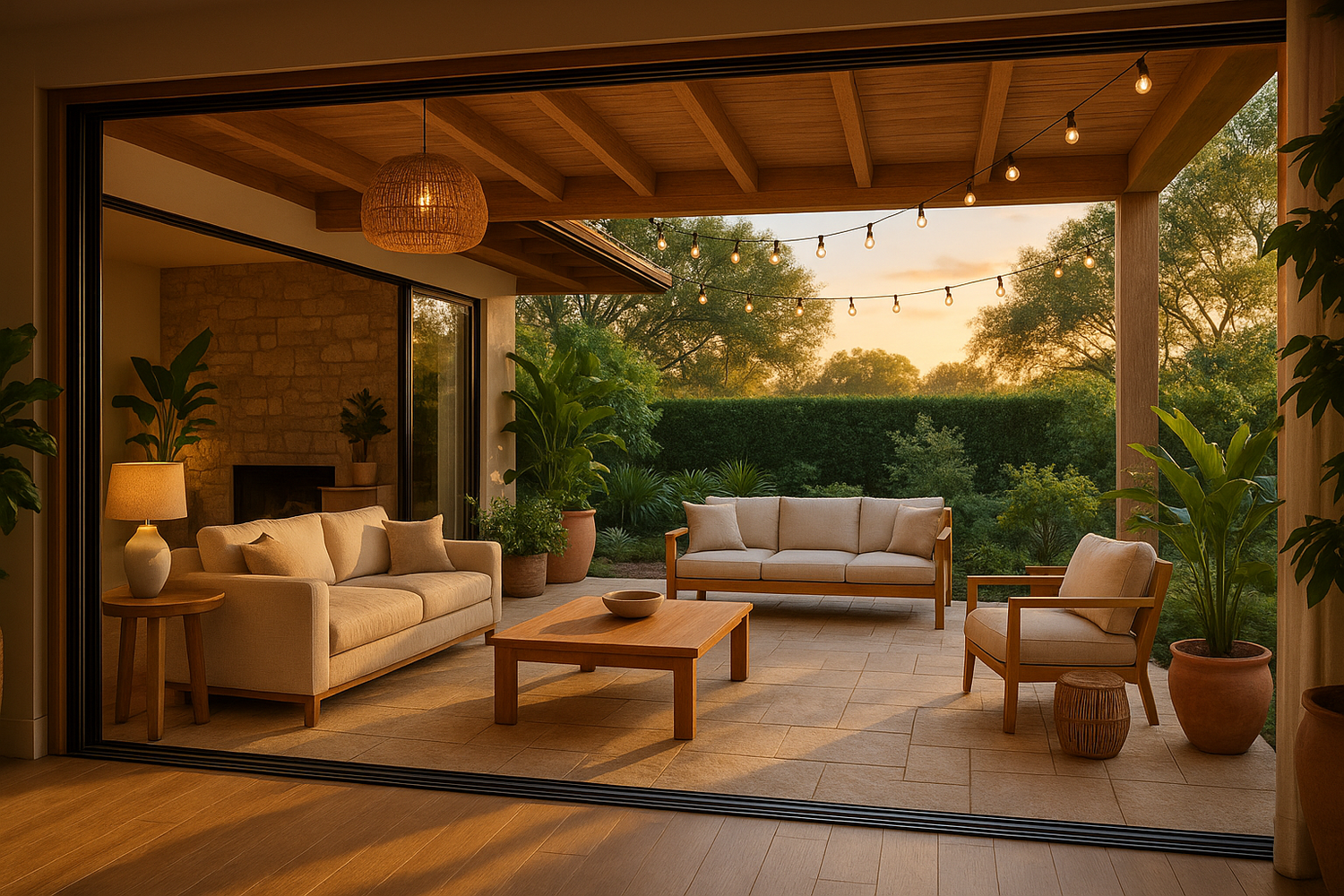 outdoor indoor living space