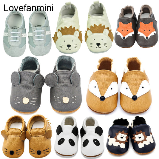 Baby Shoes Soft bebe Leather newborn booties for babies Baby Boys Girls Infant toddler Moccasins Slippers First Walkers sneakers