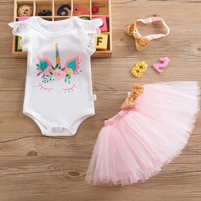 1 Year Baby Girl Dress Princess Girls Tutu Dress Tolldler Kids Clothes Baby Baptism 1st First Birthday Outfits vestido de bebes
