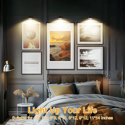 LED Art Display Light Golden Battery Powered